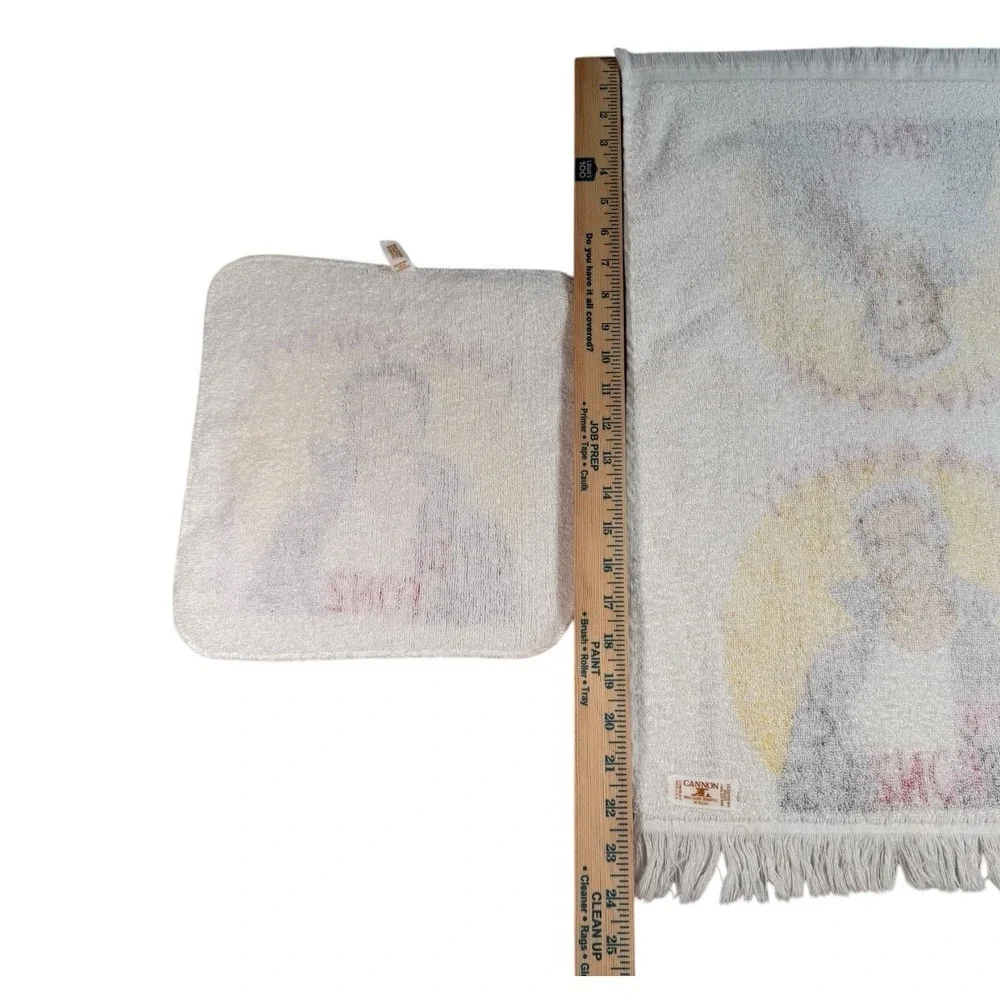Vtg The Fonz Happy Days TV Show Fringed Hand Towel Washcloth Fonzie Cannon‎ 70's